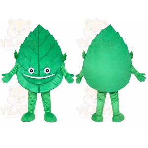 Green Leaf Mascot Costume