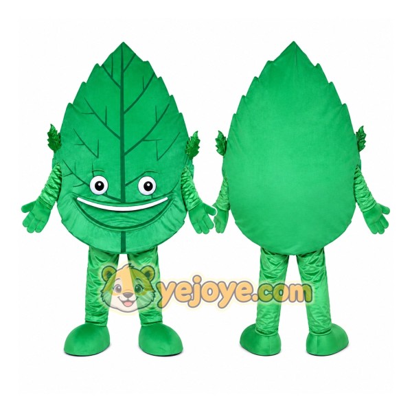 Green Leaf Mascot Costume