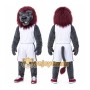Gray Lion Mascot Costume