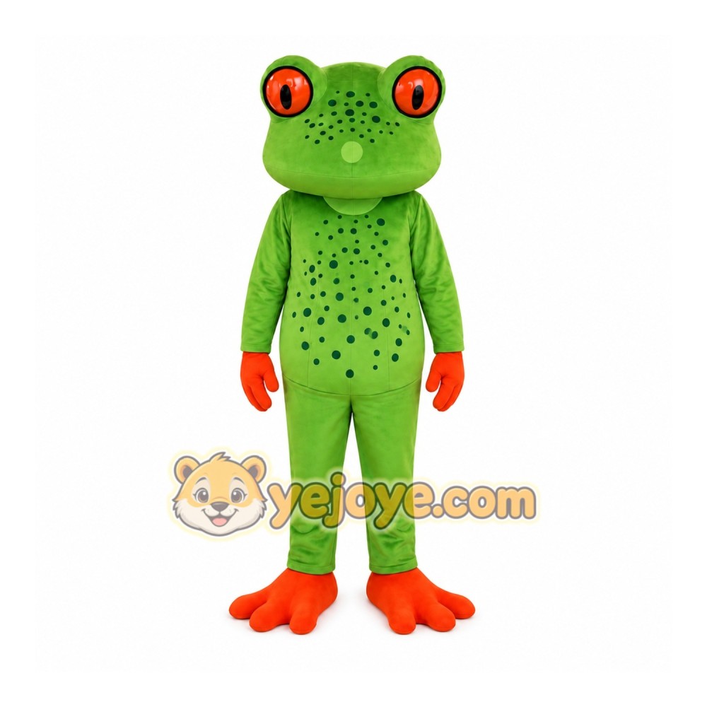 Green Frog Mascot Costume