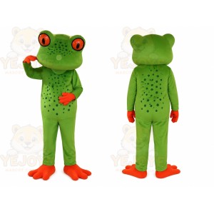 Green Frog Mascot Costume