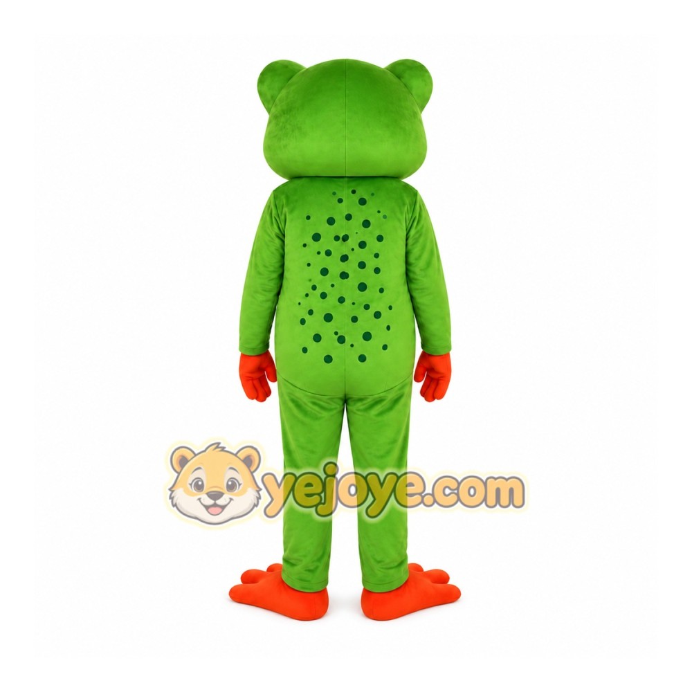 Green Frog Mascot Costume