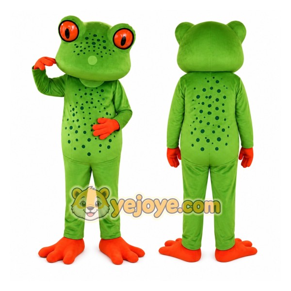 Green Frog Mascot Costume