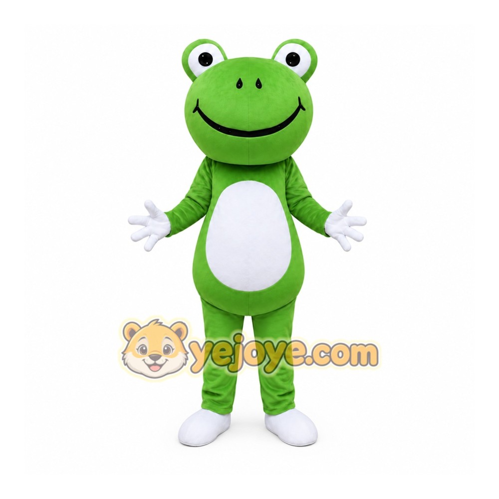 Green Frog Mascot Costume Green Frog Mascot Costume