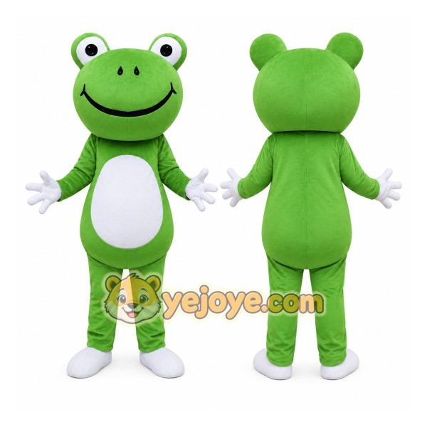 Green Frog Mascot Costume