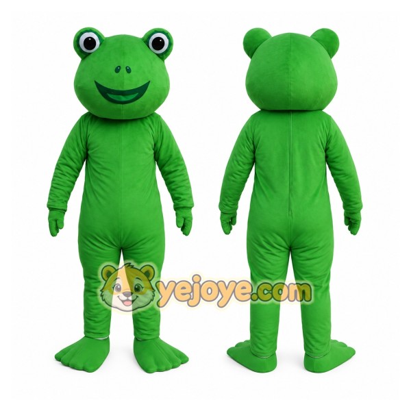 Green Frog Mascot Costume