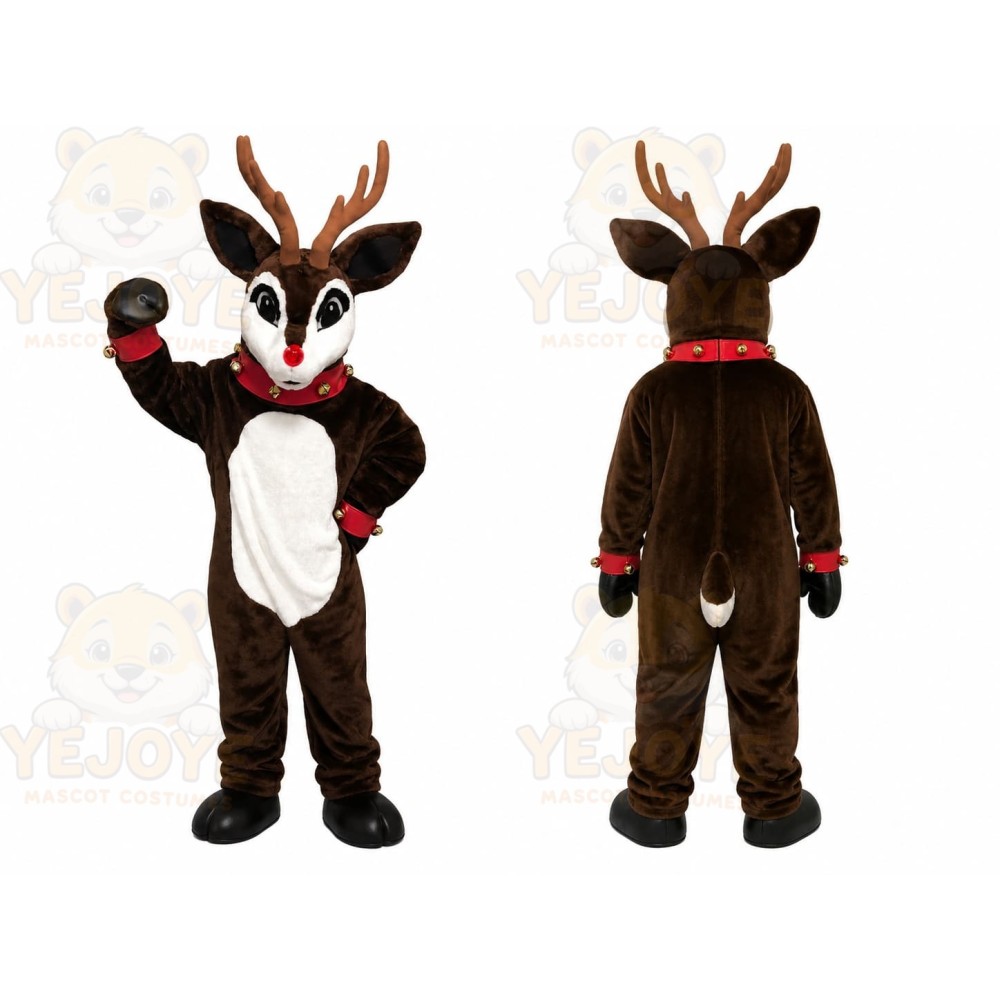 Reindeer Black Suit Mascot Costume