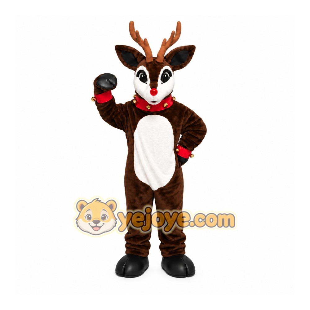 Reindeer Black Suit Mascot Costume