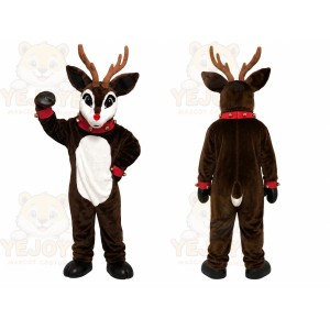 Reindeer Black Suit Mascot Costume