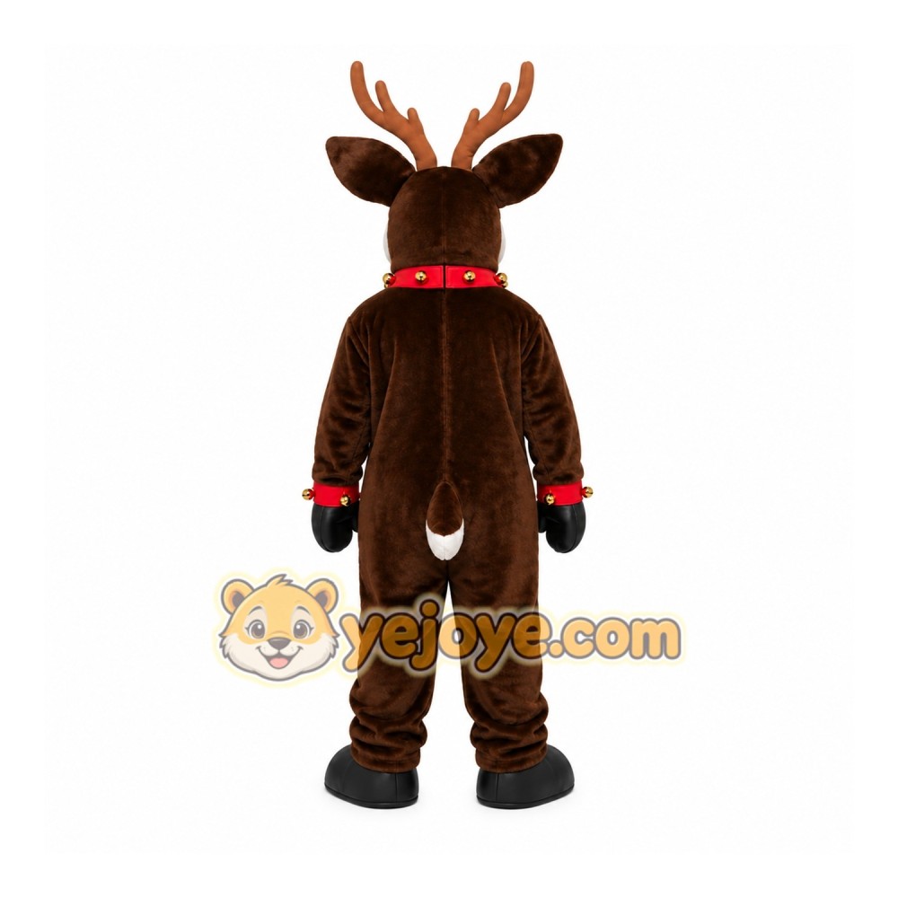 Reindeer Black Suit Mascot Costume