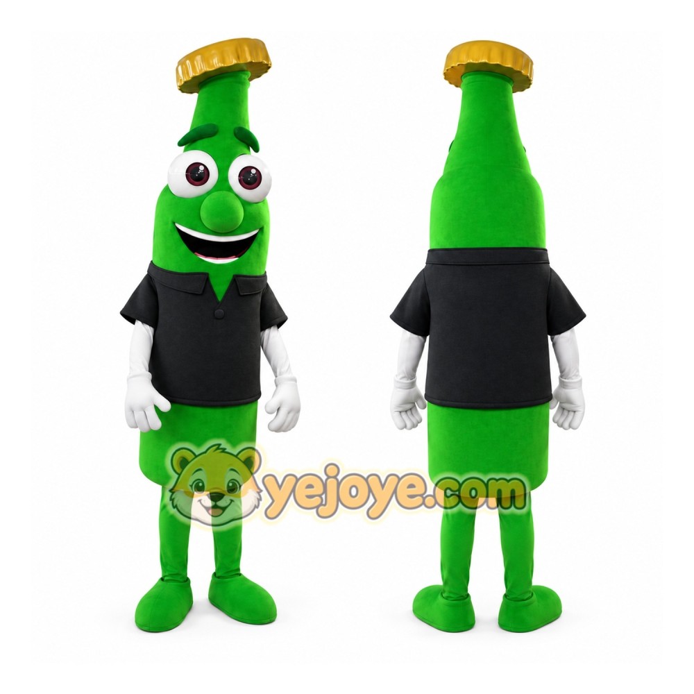 Green Bottle Mascot Costume