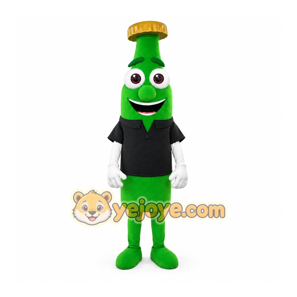 Green Bottle Mascot Costume