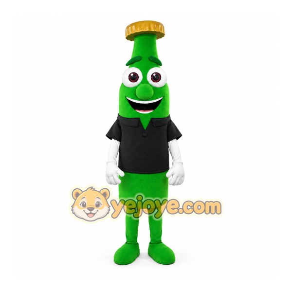 Green Bottle Mascot Costume