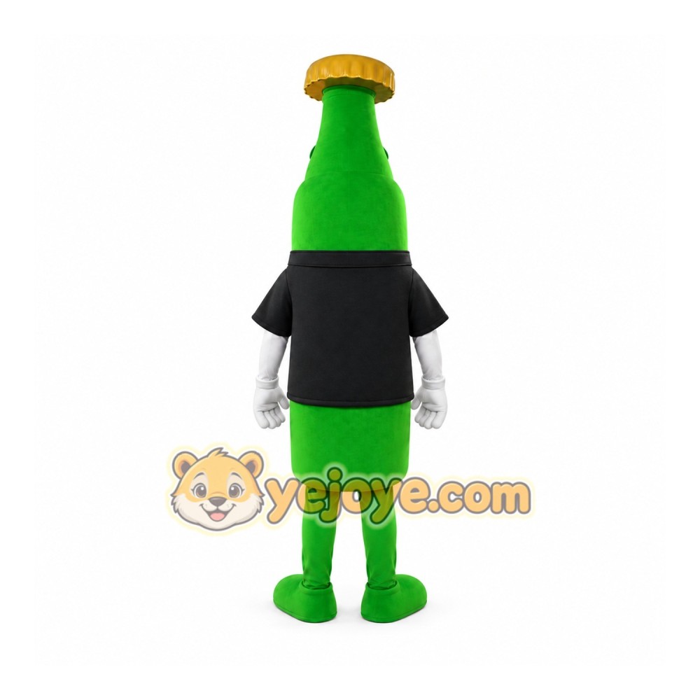 Green Bottle Mascot Costume