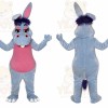 Gray Donkey Mascot Costume