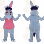 Gray Donkey Mascot Costume