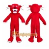 Red Wildcat Mascot Costume Red Wildcat Mascot Costume