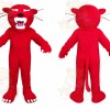 Red Wildcat Mascot Costume