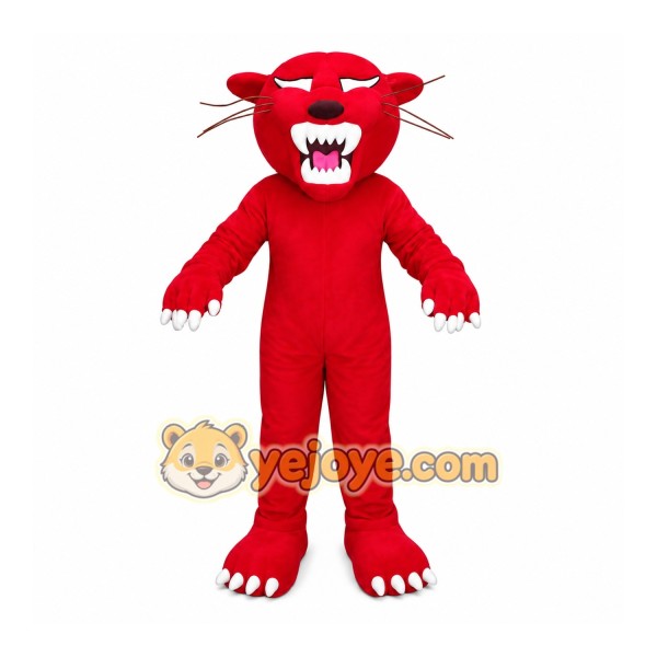 Red Wildcat Mascot Costume Red Wildcat Mascot Costume