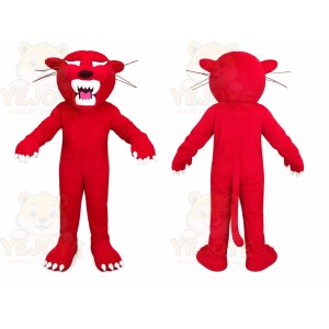Red Wildcat Mascot Costume
