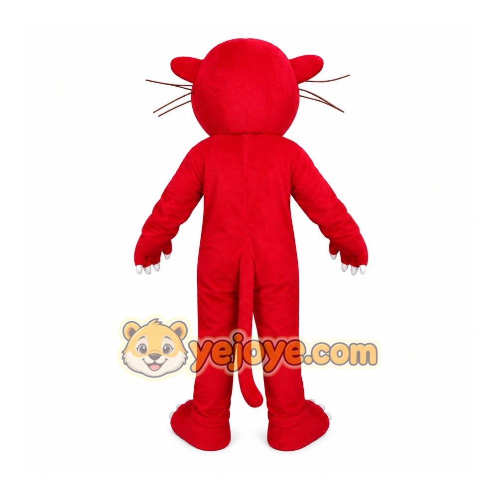 Red Wildcat Mascot Costume Red Wildcat Mascot Costume