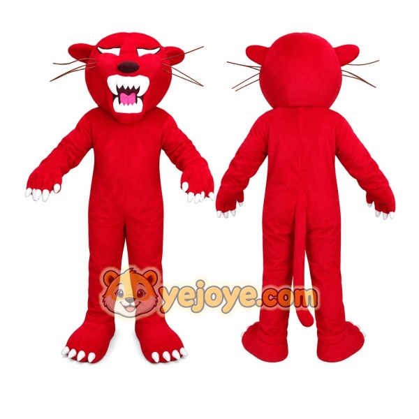 Red Wildcat Mascot Costume