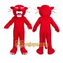 Red Wildcat Mascot Costume