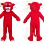 Red Wildcat Mascot Costume