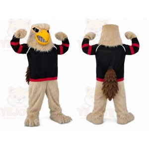 Eagle Black Shirt Mascot Costume