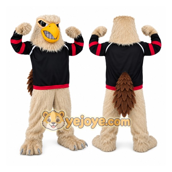 Eagle Black Shirt Mascot Costume