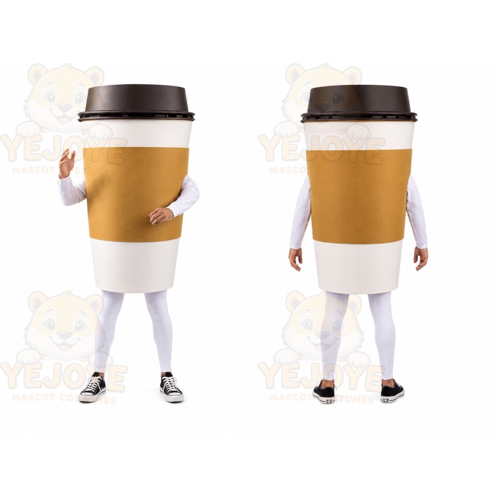 Coffee Cup Mascot Costume