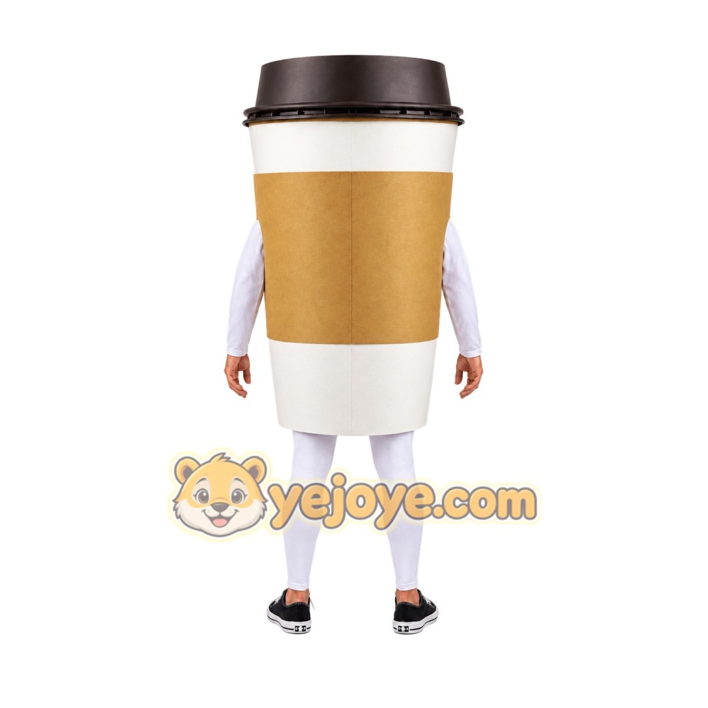 Coffee Cup Mascot Costume Coffee Cup Mascot Costume