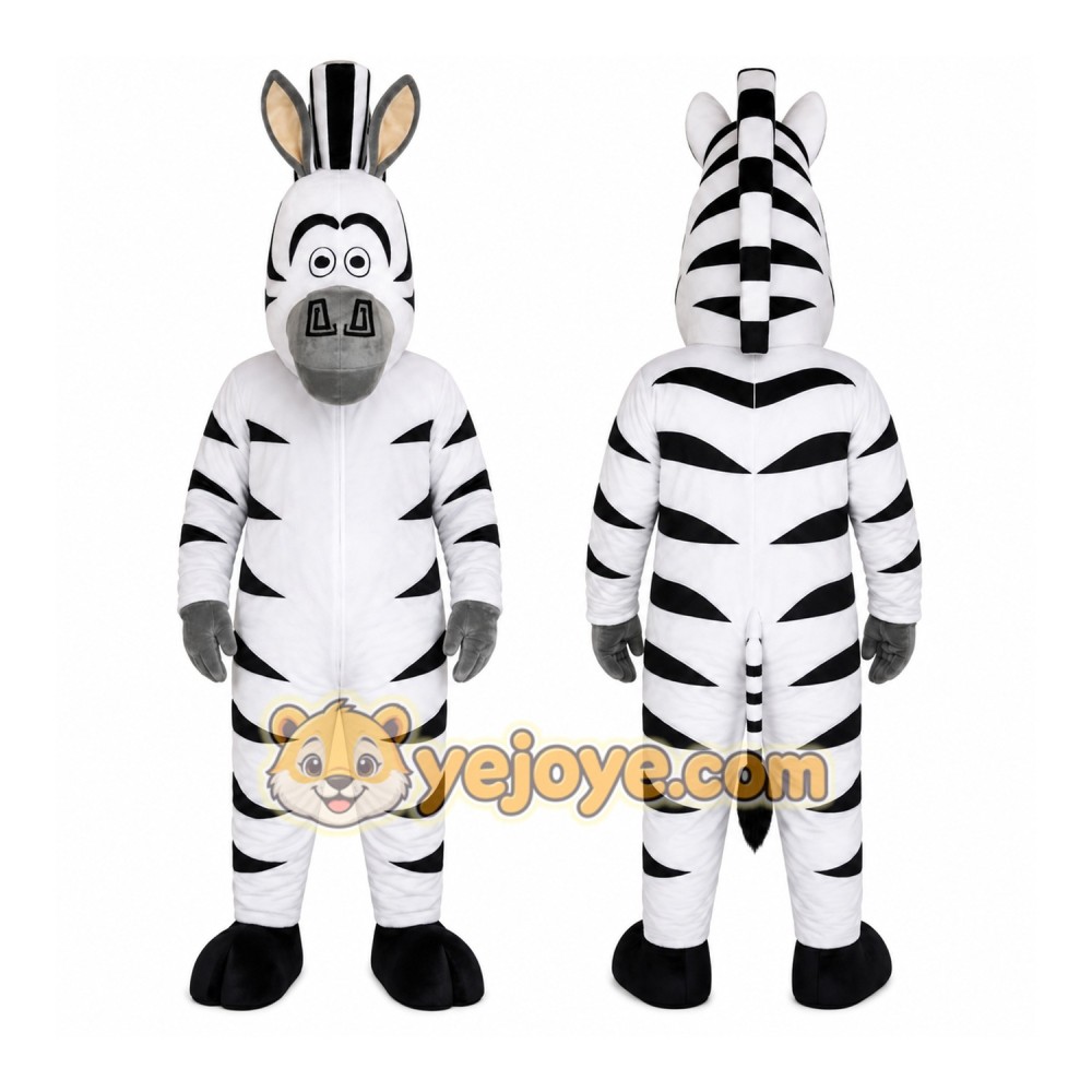 Zebra Character Mascot Costume Zebra Character Mascot Costume