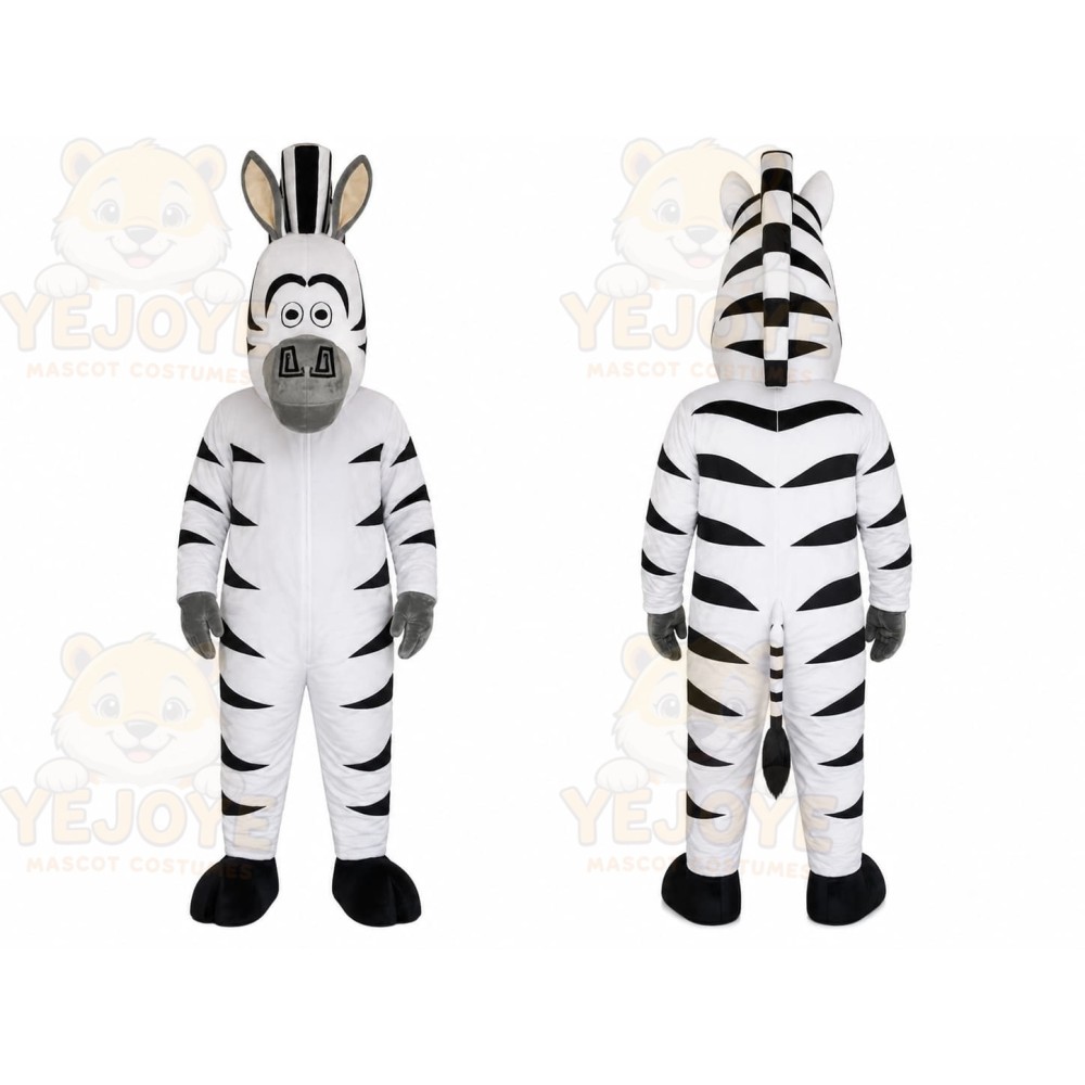 Zebra Character Mascot Costume