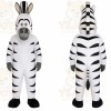 Zebra Character Mascot Costume