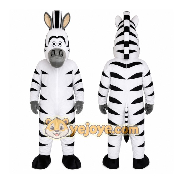 Zebra Character Mascot Costume