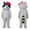 Gray Raccoon Mascot Costume
