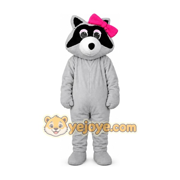Gray Raccoon Mascot Costume