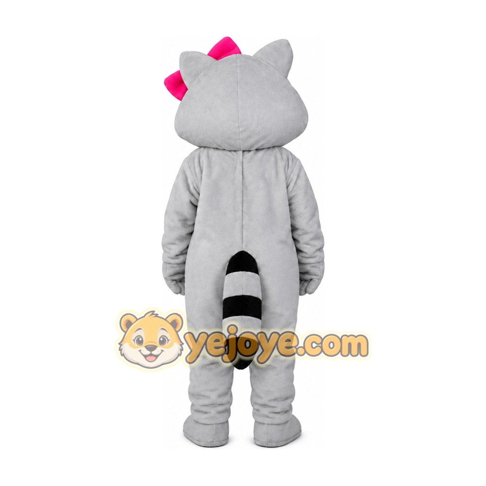 Gray Raccoon Mascot Costume Gray Raccoon Mascot Costume