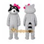 Gray Raccoon Mascot Costume