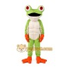 Green Frog Shorts Mascot Costume Green Frog Shorts Mascot Costume