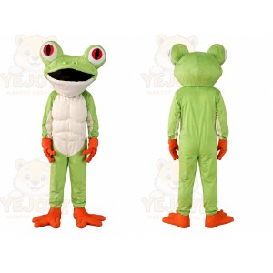 Green Frog Shorts Mascot Costume
