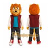 Lion Red Jacket Mascot Costume