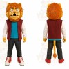 Lion Red Jacket Mascot Costume