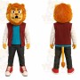 Lion Red Jacket Mascot Costume