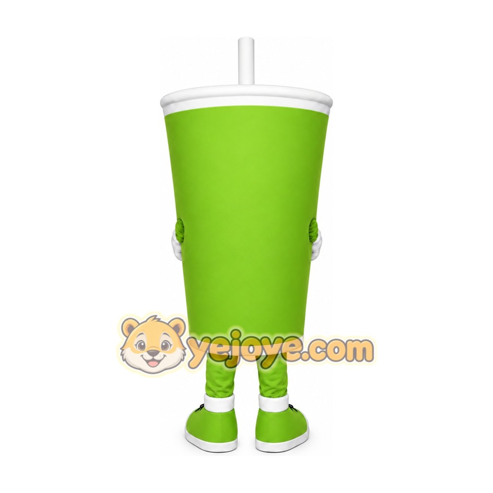 Green Drink Cup Mascot Costume