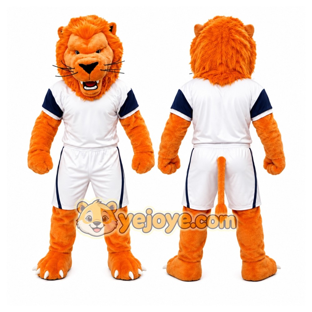 Orange Lion Sports Mascot Costume Orange Lion Sports Mascot Costume