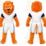 Orange Lion Sports Mascot Costume