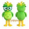 Green Owl Mascot Costume Green Owl Mascot Costume