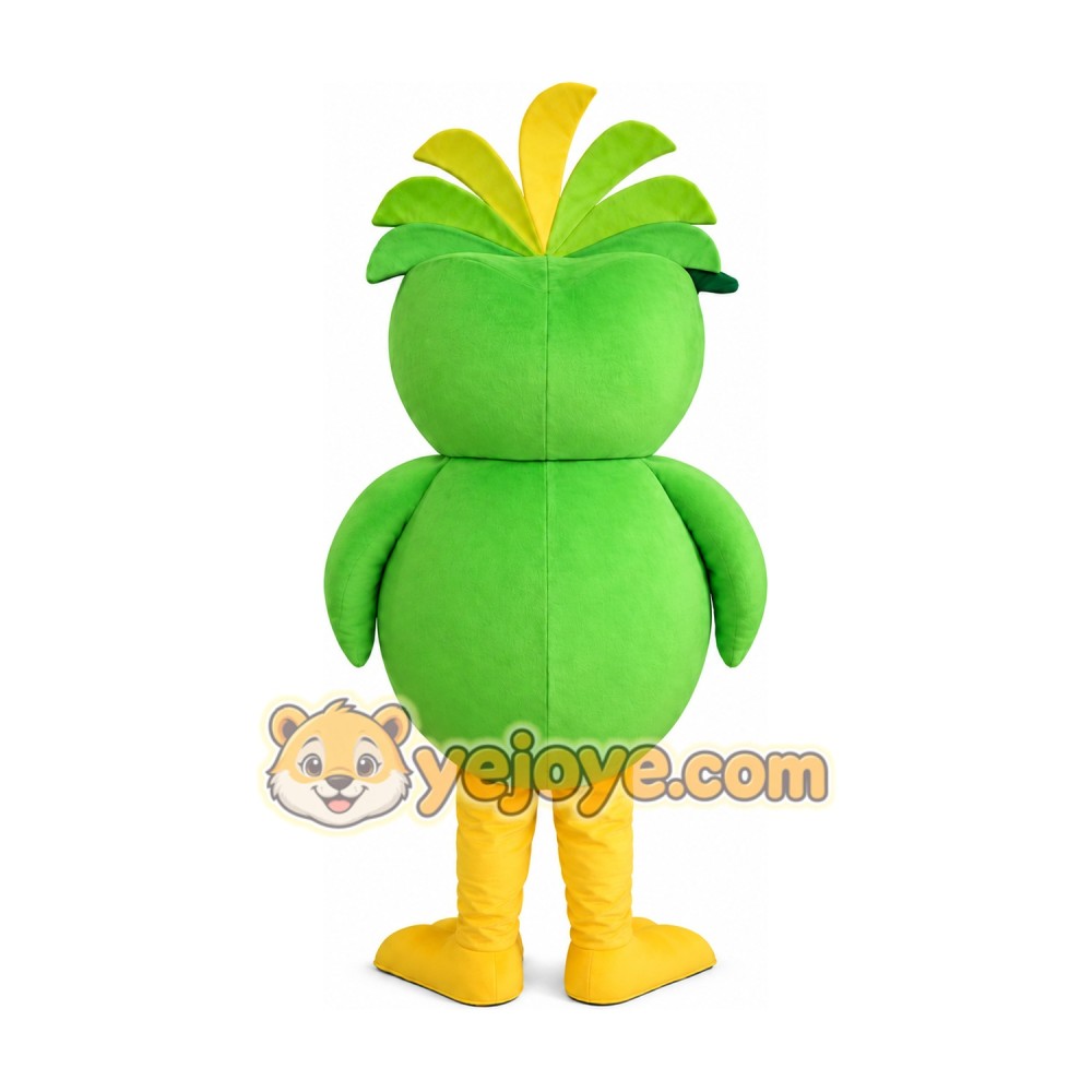 Green Owl Mascot Costume Green Owl Mascot Costume